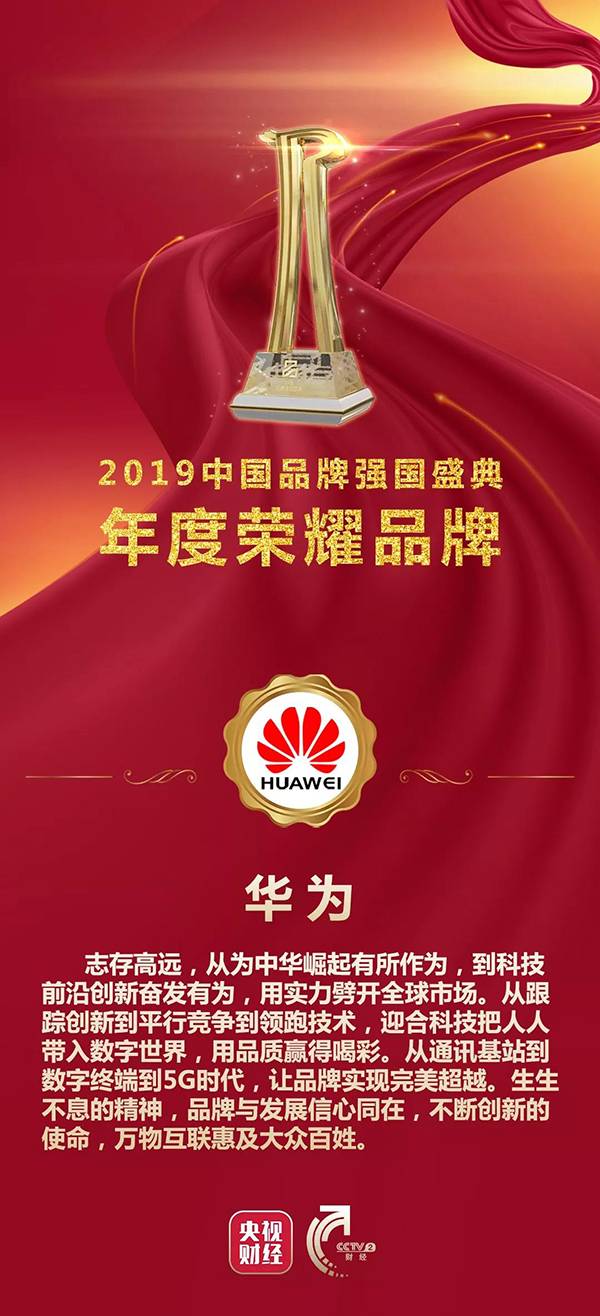 彰显中国品牌力量 —— 2019中国品牌强国盛典成功举行并发布年度品牌